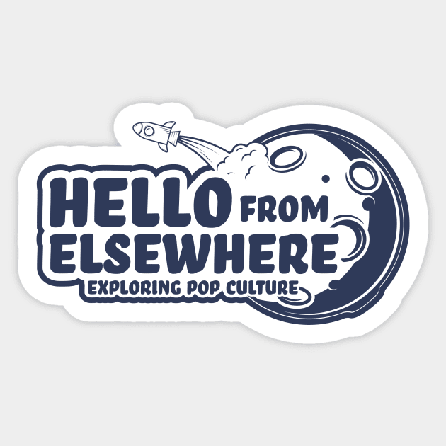 Hello from Elsewhere - Blue Logo Sticker by Hello from Elsewhere